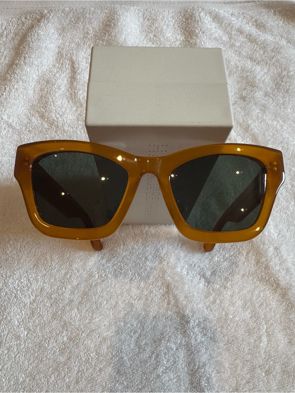 Han Kjøbenhavn Women’s Square Oversized Sunglasses - Amber